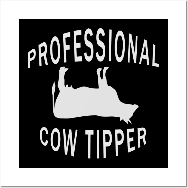 Professional Cow Tipper Wall Art by TomCage